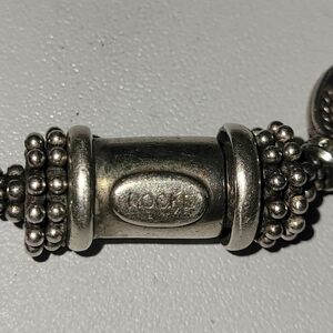 ROCKE Solid Sterling Silver Beaded Bracelet